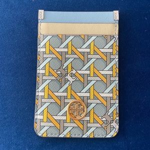 Tory Burch Leather Printed Card Holder